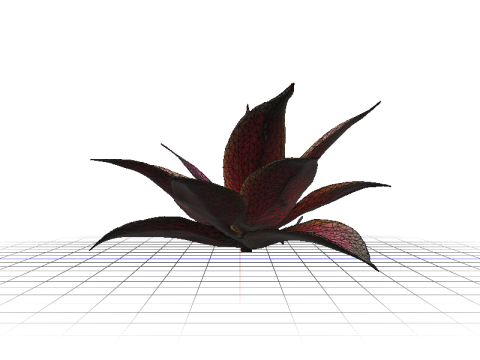 Hyperreal Bromeliad 3D Model
