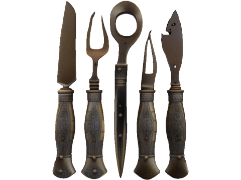 Babylonian Bronze Tool Set 3D मॉडल