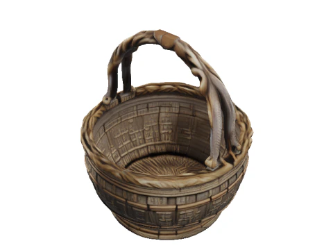 Codex Bronze Basket 3D Model