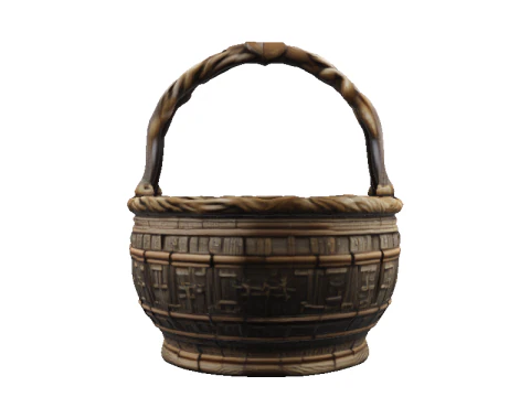 Codex Bronze Basket 3D Model