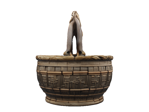 Codex Bronze Basket 3D Модель