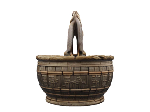 Codex Bronze Basket 3D Model
