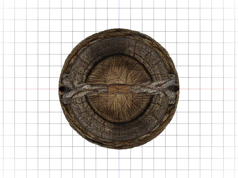 Codex Bronze Basket 3D Model