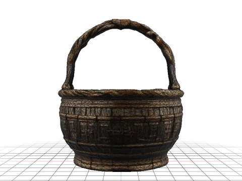 Codex Bronze Basket 3D Model