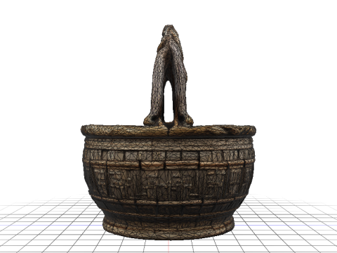 Codex Bronze Basket 3D Модель