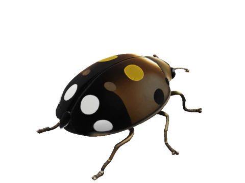Bronze Ladybug Sculpture 3D Model