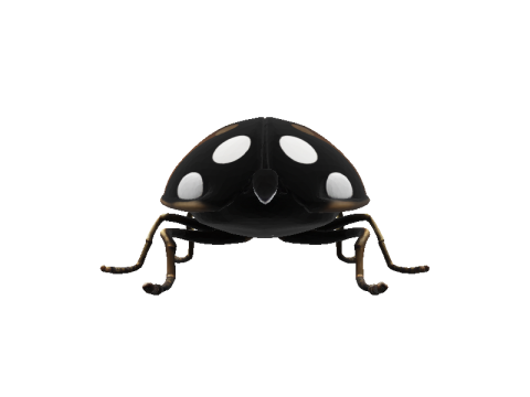 Bronze Ladybug Sculpture 3D Модель