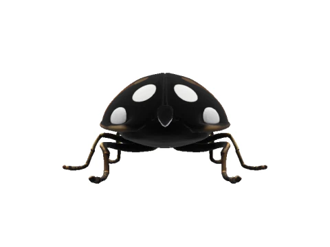 Bronze Ladybug Sculpture 3D Model