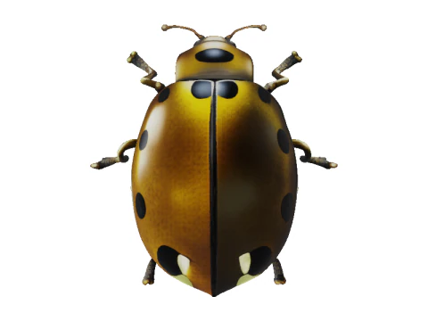 Codebox Bronze Ladybug 3D Model