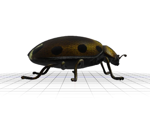 Codebox Bronze Ladybug 3D Model