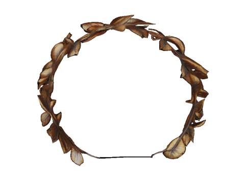 Rustic Golden Filigree Wreath Headband Modèle 3D