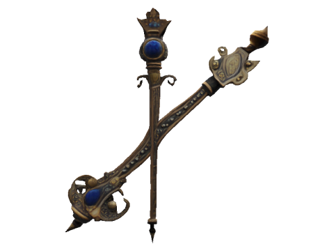 Codex Bronze Royal Scepter Modelo 3D