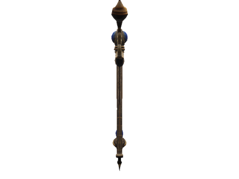 Codex Bronze Royal Scepter Modelo 3D