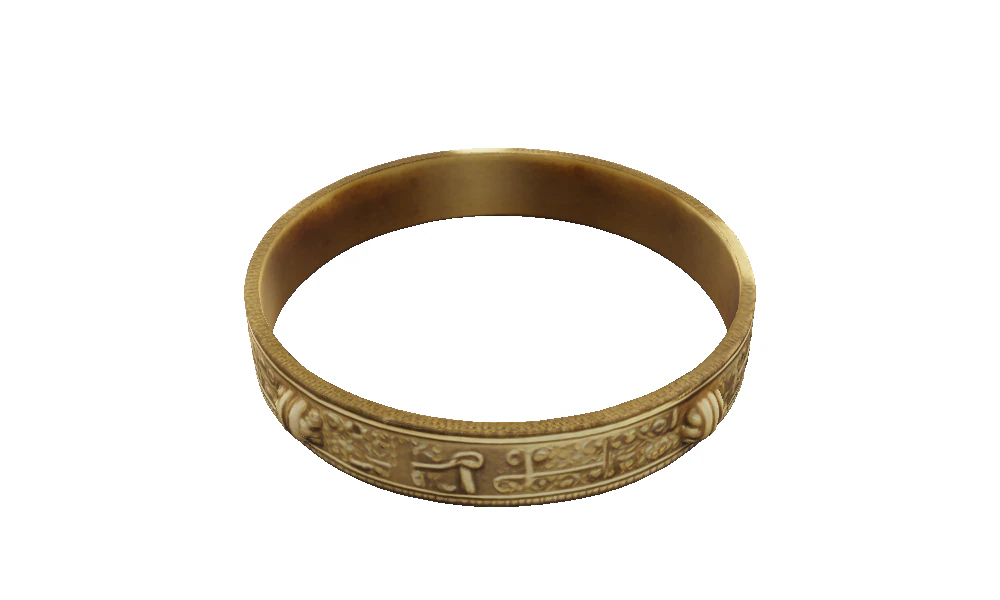 Codex Copper Ankh Bracelet 3D Model .c4d .max .obj .3ds .fbx .stl .blend 