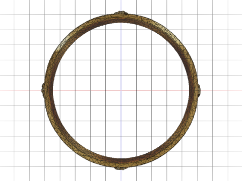 Codex Copper Ankh Bracelet 3D मॉडल