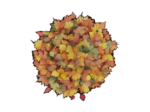 Autumn Leaf Pile 3D Model