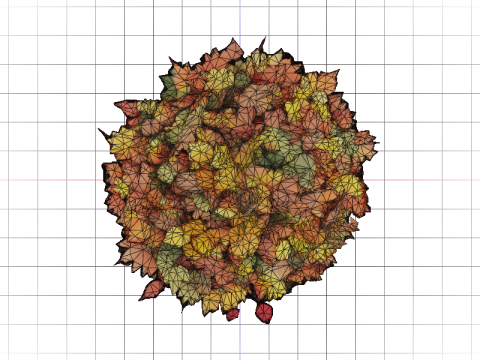 Autumn Leaf Pile 3D Model