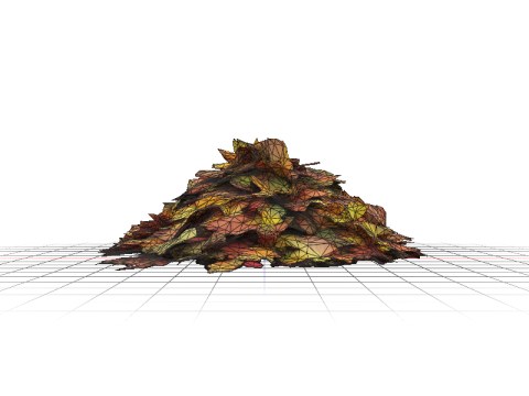 Autumn Leaf Pile 3D Model