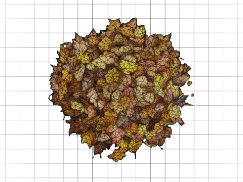 Hyperrealistic Autumn Leaves 3D Model
