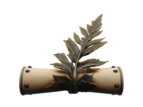Fernleaf Horror Scroll Holder 3D Model