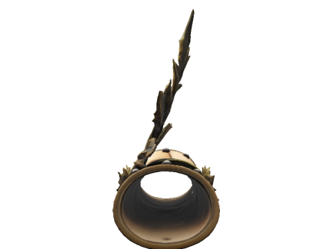 Fernleaf Horror Scroll Holder 3D Model