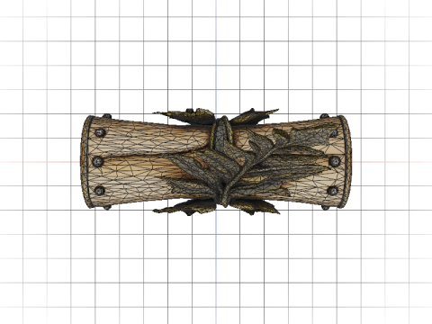 Fernleaf Horror Scroll Holder 3D Model