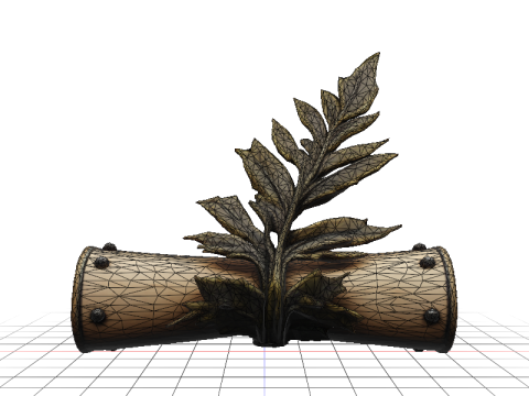 Fernleaf Horror Scroll Holder 3D Model