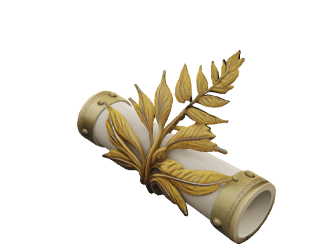 Fernleaf Scroll Holder 3D Model