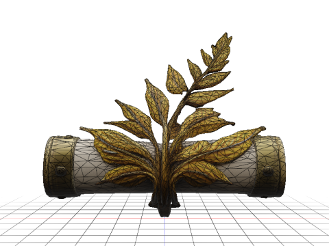 Fernleaf Scroll Holder 3D-Modell