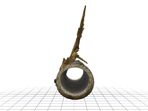 Fernleaf Scroll Holder 3D-Modell