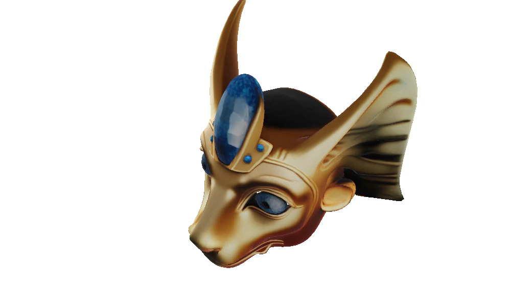 Golden Anubis Majesty 3D Model .c4d .max .obj .3ds .fbx .stl .blend 