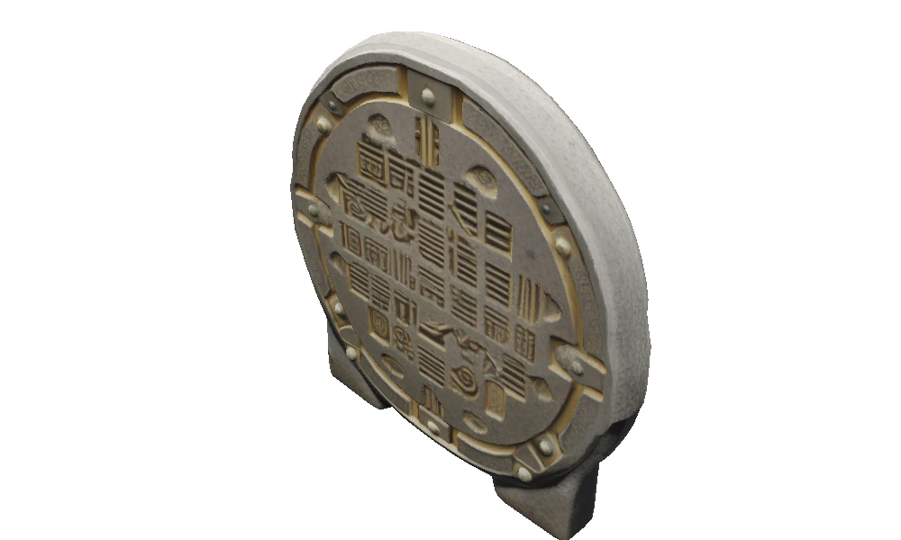 Babylonian Millstone Puzzle 3D Model .c4d .max .obj .3ds .fbx .stl .blend 