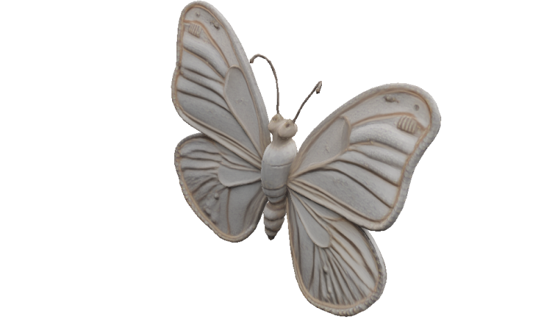 Gothic Butterfly sculpture Model 3D .c4d .max .obj .3ds .fbx .stl .blend 