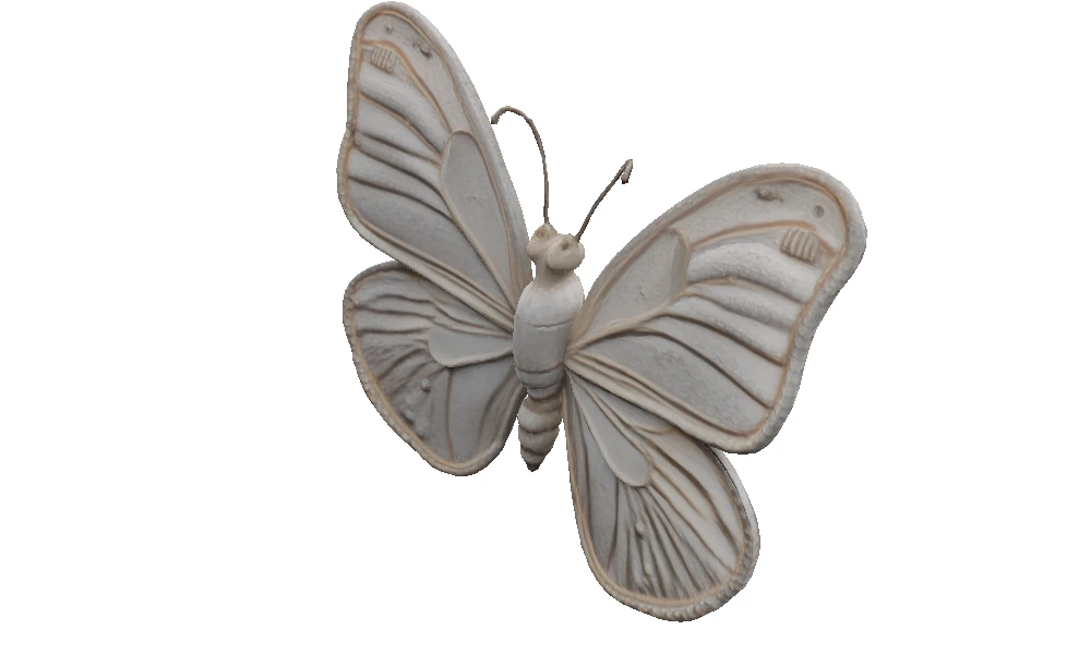 Gothic Butterfly sculpture 3D Model .c4d .max .obj .3ds .fbx .stl .blend