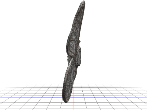 Gothic Butterfly sculpture 3D Model