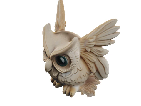 Codex Limestone Owl Puzzle 3D Model