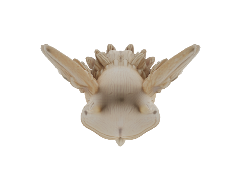 Codex Limestone Owl Puzzle 3D Model