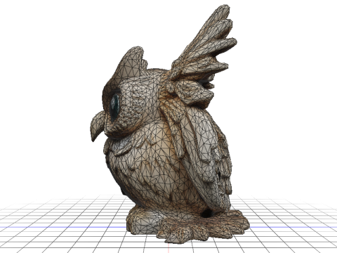 Codex Limestone Owl Puzzle 3D Model