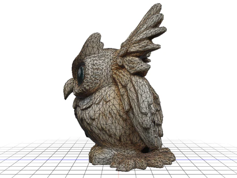 Codex Limestone Owl Puzzle 3D Model