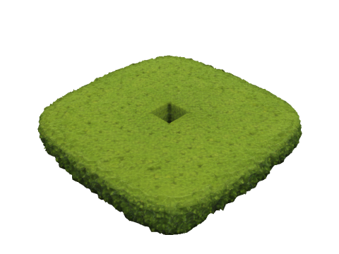 Green Bush Hedge 3Dモデル