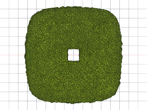 Green Bush Hedge 3D 모델