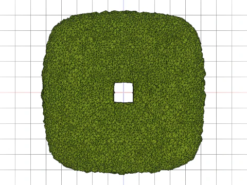 Green Bush Hedge 3D Model