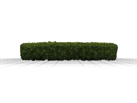 Green Bush Hedge 3D 모델