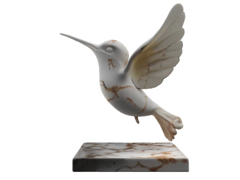 Codex Marble Hummingbird 3D Model