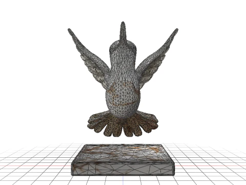 Codex Marble Hummingbird 3D Model