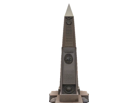Quintuple Oblisk 3D Model