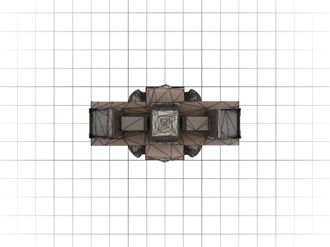 Quintuple Oblisk 3D Модель