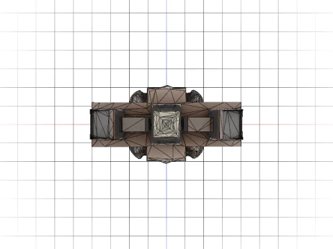 Quintuple Oblisk 3D Model