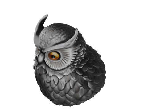 Athena Owl Figurine Modèle 3D