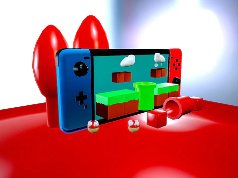 Stylized GAME CONSOLE 3D MODEL-low poly-unity unreal ready 3D Model